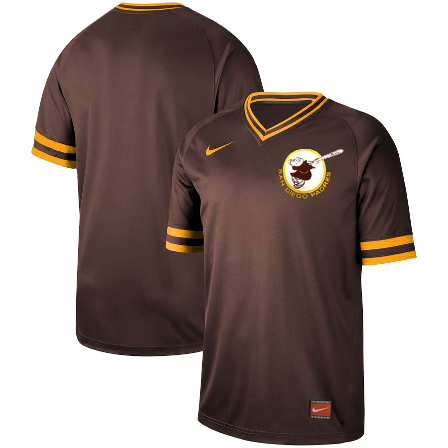 Men San Diego Padres Blank brown Nike Cooperstown Collection Legend V-Neck MLB Jersey->san diego padres->MLB Jersey